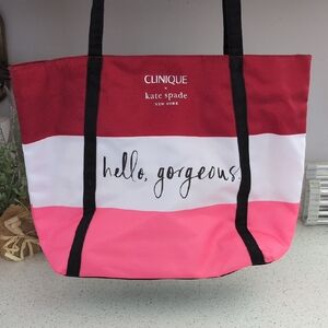 KATE SPADE Pink and Red Tote Bag